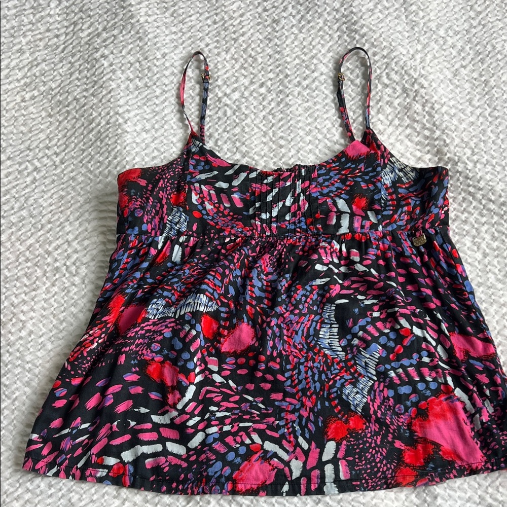 O'Neill Women's Black and Pink Camisole